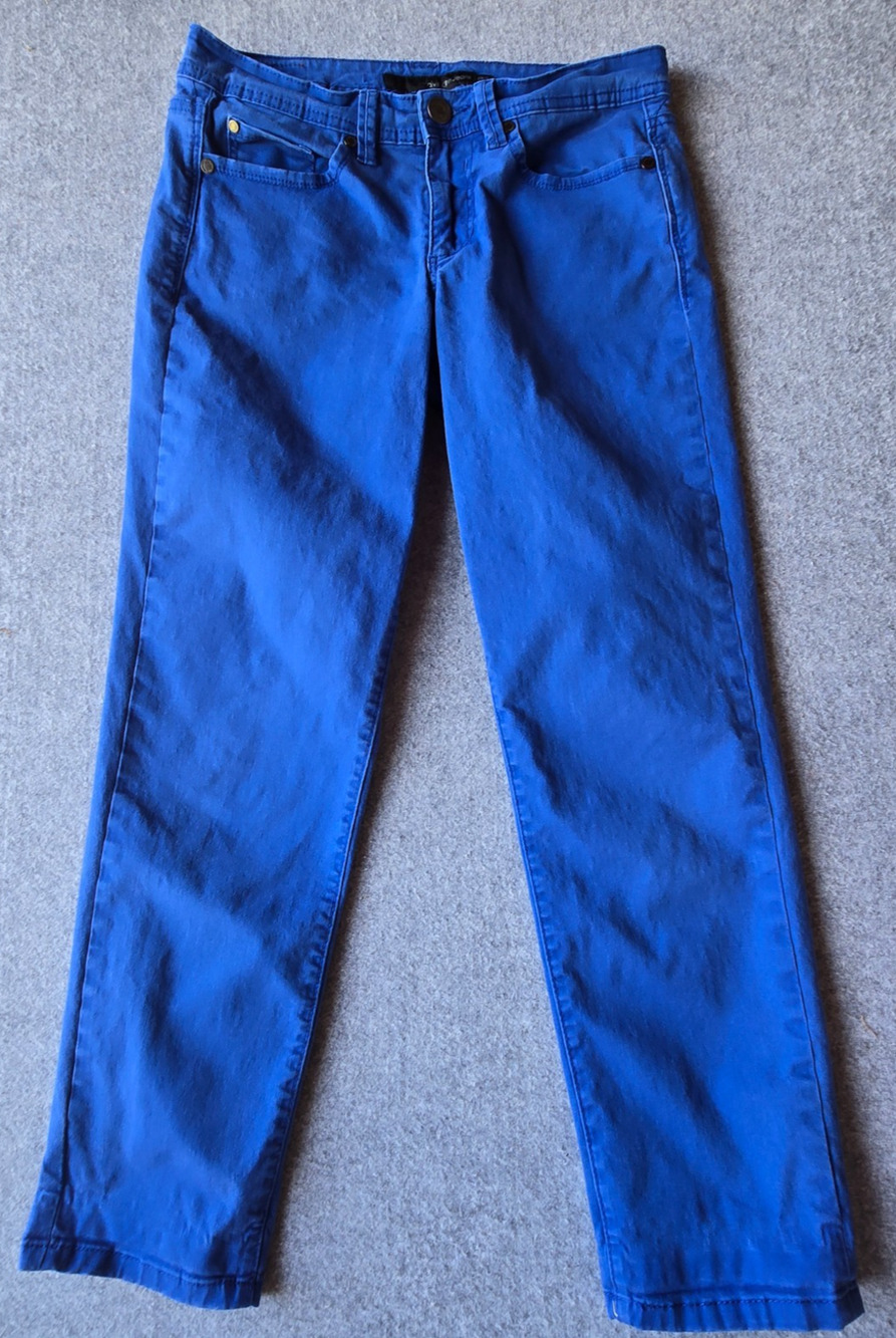 Calvin Klein Women's Jeans Skinny Crop Mid-Rise Blue Size 28/6 (29"x25")